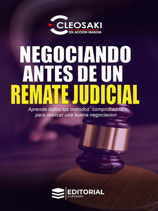 Title details for Negociando antes de un remate judicial by Cleosaki Montano - Available